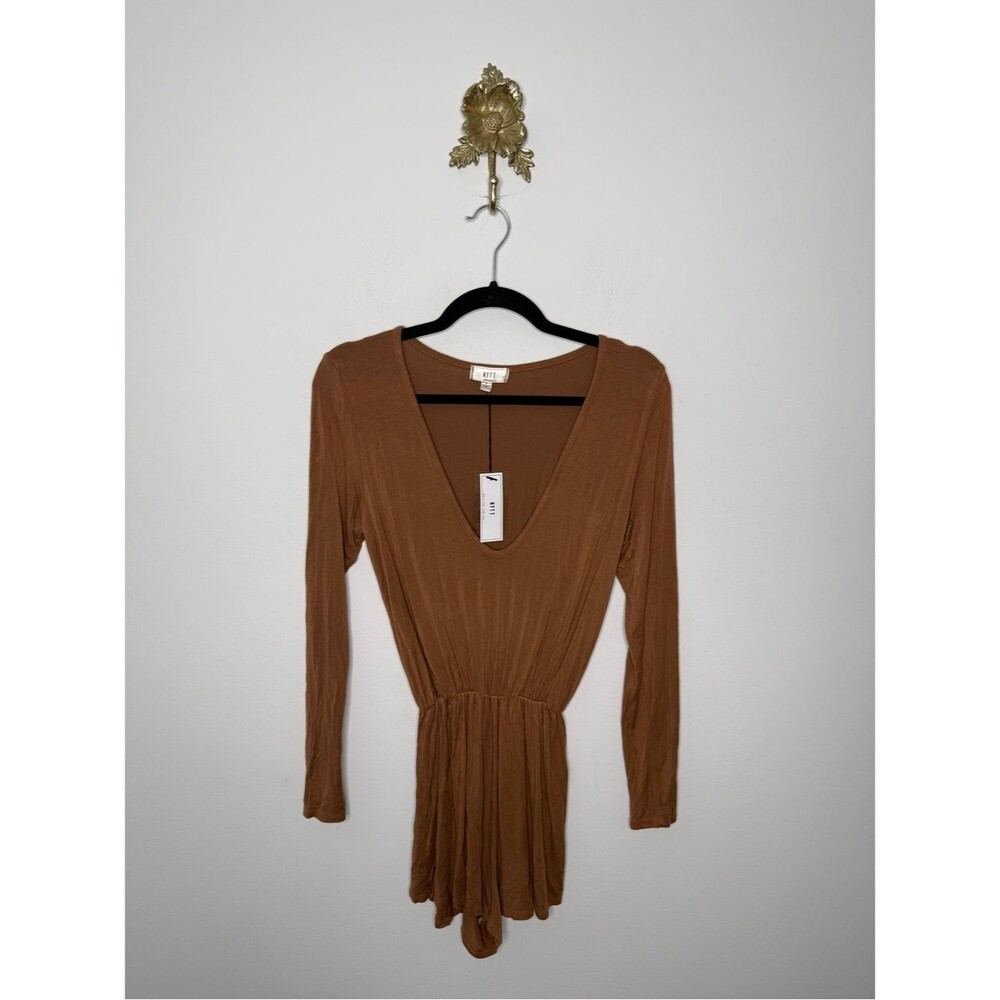 NYTT Long Sleeve V-neck Romper XS